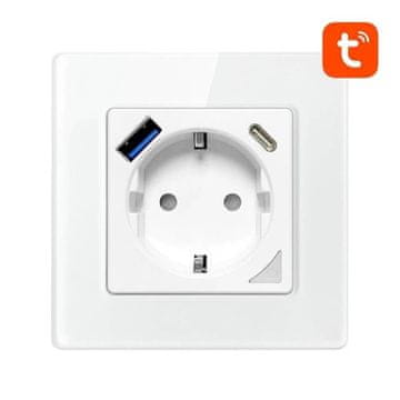 Secutek Pametan utikač s USB-C i USB-A - 16A, WiFi, Tuya