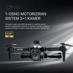 CINE K10 Max UAV – dron, 4K video, 3 kamere, QuadDetect, Fly AI