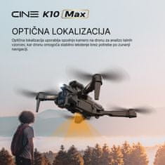 CINE K10 Max UAV – dron, 4K video, 3 kamere, QuadDetect, Fly AI
