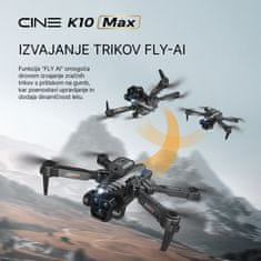 CINE K10 Max UAV – dron, 4K video, 3 kamere, QuadDetect, Fly AI