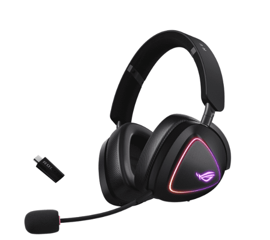 ASUS ROG Delta II slušalice, bežične, Bluetooth, crne (90YH03W0-BHUA00)