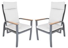 Rojaplast ANNECY DUO aluminijske fotelje, 2 komada
