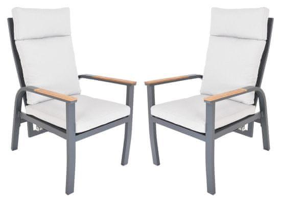 Rojaplast ANNECY DUO aluminijske fotelje, 2 komada