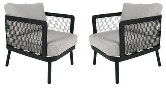 Rojaplast Edinburgh Duo aluminijske fotelja, 2 komada
