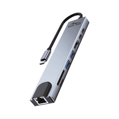 Media-Tech Adapter USB-C 8-u-1 MT5046