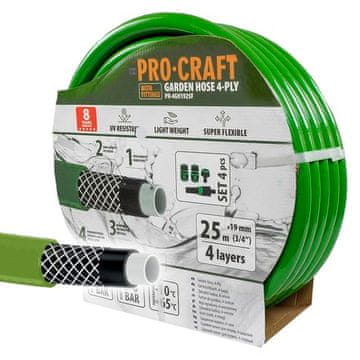 Procraft Zeleno vrtno crijevo PR-4GH1925F