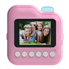Dexxer Dječja LCD instant kamera s printerom + 10 traka roza