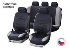 Autopotahy Perfetto HL SSangYong Korando černá/šedá