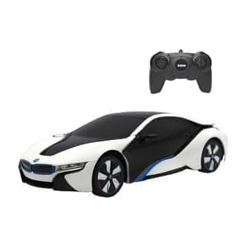 Rastar RASTAR R/C 1:24 BMW i8 automobil na daljinsko upravljanje - osjetljiv na UV zračenje (bijela i žuta)