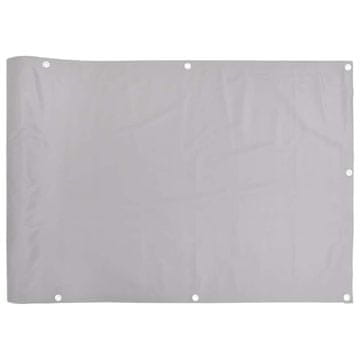 Vidaxl Balkonski zaslon za privatnost sivi 500 x 120 cm PVC
