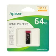 Apacer USB 3.2 Gen1 ključ 64GB AH15J srebrno/crveni