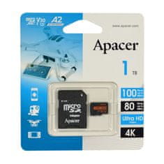 Apacer Memorijska kartica microSD XC 1TB UHS-I U3 R100 V30 A2 AP1TBMCSX10U8-R
