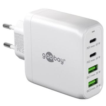 Goobay 2x USB-C + 2x USB-A 5V 68W bijeli brzi punjač