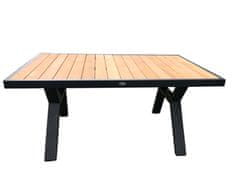 Rojaplast ROTTERDAM aluminijski blagovaonski stol 138x80 cm