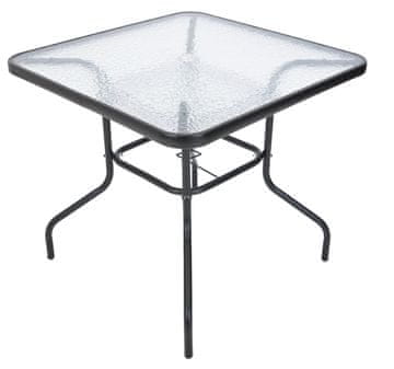 Rojaplast stol ZWMT 80x80 cm metalni sa staklenom pločom