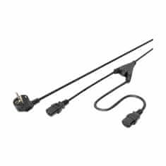 Digitus Kabel za napajanje 220V EURO schuko Y 2xC13 1,7m AK-440401-017-S
