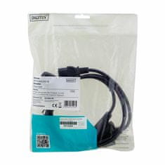 Digitus Kabel za napajanje 220V EURO schuko Y 2xC13 1,7m AK-440401-017-S
