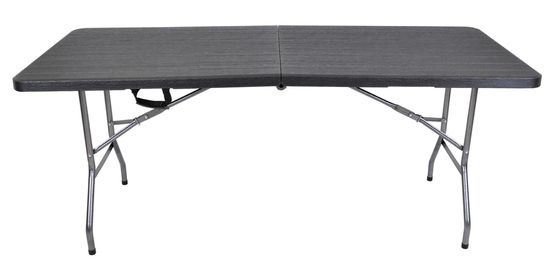 Rojaplast Sklopivi ugostiteljski stol 180x74 cm - crni, imitacija drva