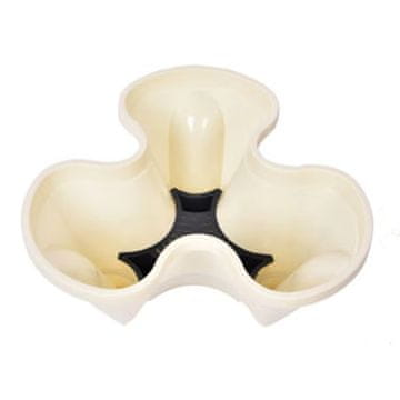 HOME & MARKER® Zložljive tegle za cvijeće, 3 kom + podstavak, opečene (terakota) | PLANTUP