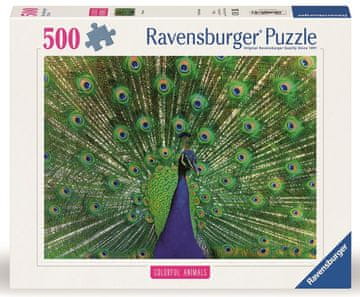 Ravensburger Paun puzzle, 500 komada