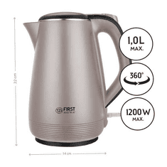 First Austria Bojler FIRST 1L, 1200W, taupe-crni