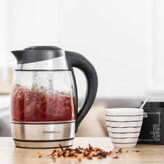 First Austria Prvi grijač vode 1,8L, 2200W, staklo, filter za čaj