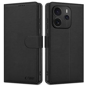 Tech-protect Wallet preklopna maska za Xiaomi Redmi Note 14 5G, crno