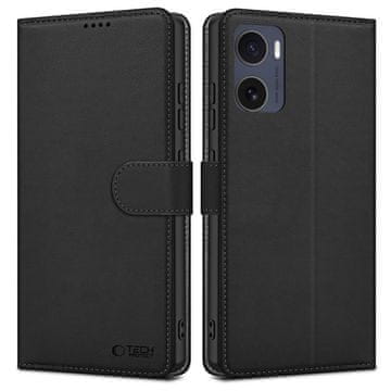 Tech-protect Wallet preklopna maska za Motorola Moto G05 / E15, crno