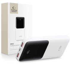 Tech-protect PB01 Power Bank 10000mAh 2x USB / USB-C 22.5W, bijela