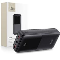 Tech-protect PB02 Power Bank 20000mAh 2x USB / USB-C / Micro USB 22.5W, crno