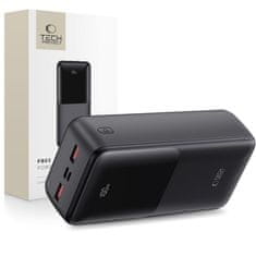 Tech-protect PB03 Power Bank 30000mAh 2x USB / USB-C / Micro USB 22.5W, crno