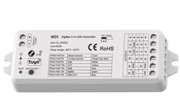 MXM LED driver 5u1 – Tuya, ZigBee, DC 12–24V