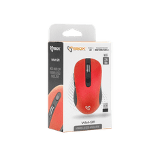 S-box Bežični miš WM-911 crveni
