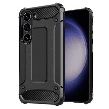 Onasi Silikonska maskica Carbon Armor za Samsung Galaxy S25 Ultra 5G - crna