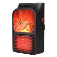 HOME & MARKER® Prijenosni električni kamin grijač, s efektom plamena, kompaktni mini grijač, za dom i ured | LUXIFLAME
