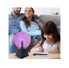 Malatec Neonska plazma staklena svjetiljka 22cm dodir ili zvuk