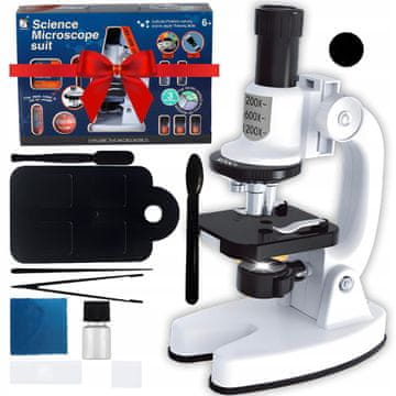 Dexxer LED edukativni mikroskop 1200x za mobitel + pribor