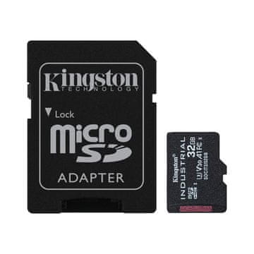Kingston Industrial microSD 32GB Class10 UHS-I U3 V30 A1 SD adapter SDCIT2/32GB memorijska kartica