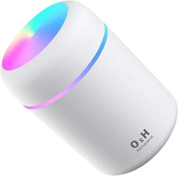 HOME & MARKER® Ovlaživač zraka 300 ml, LED ambijentalna svjetla, tihi rad i USB napajanje | FRESHMIST