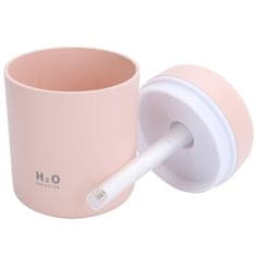 HOME & MARKER® Ovlaživač zraka 300 ml, LED ambijentalna svjetla, tihi rad i USB napajanje | FRESHMIST, roza