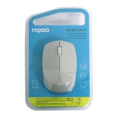 Rapoo Računalni miš M100 / optical / 3 buttons / 1300DPI - light gray