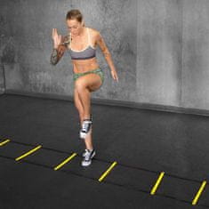 Netscroll Trening ljestve za brzinu i agilnost, komplet 6 prečki, podesive, s čeličnim klinovima i torbom, ljestve za nogomet, košarku, tenis i fitness, SpeedStraps