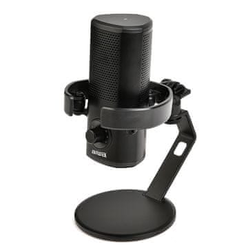 AIWA kondenzatorski USB mikrofon s stabilnim stolnim stalkom PDM-10