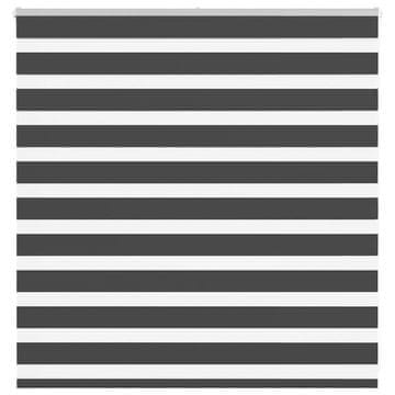 Vidaxl Zavjesa zebra crna 145x100 cm širina tkanine 140,9 cm poliester