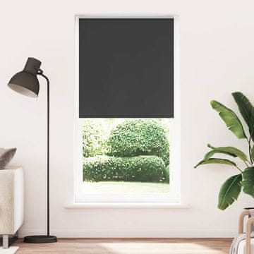 Vidaxl Zamračujuća rolo zavjesa crna 105x210 cm Širina tkanine 100,7 cm