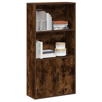 Vidaxl Biblioteka dimljena hrastovina 60x24x120 cm