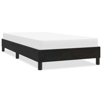 Vidaxl Okvir kreveta bez madraca crni 80x220 cm baršun