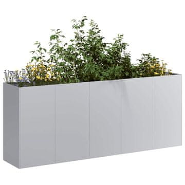 Vidaxl Tegla za cvijeće 200x40x80 cm Pocinčani čelik