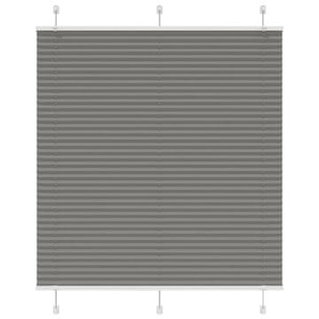 Vidaxl Plisirana roleta antracit 120x150 cm širina tkanine 119,4 cm