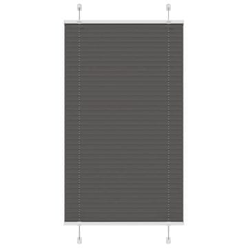 Vidaxl Plisirana zavjesa Crna 70x150 cm Širina tkanine 69,4 cm
